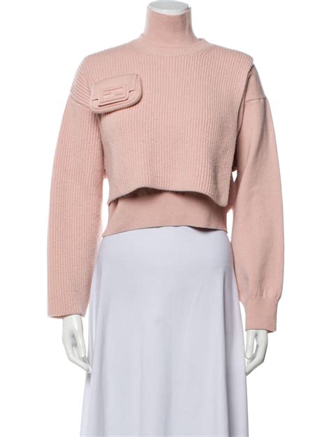 pink fendi sweater dress|fendi oversized sweater.